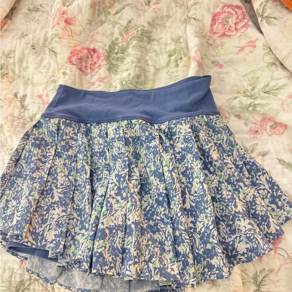 aerie Blue Floral Circle Skirt